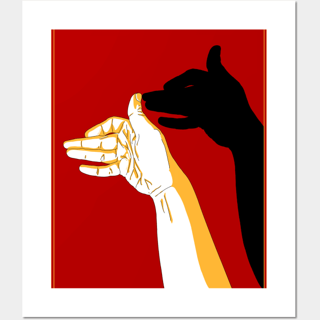 Hand Shadow - Good Dog Wall Art by The Point